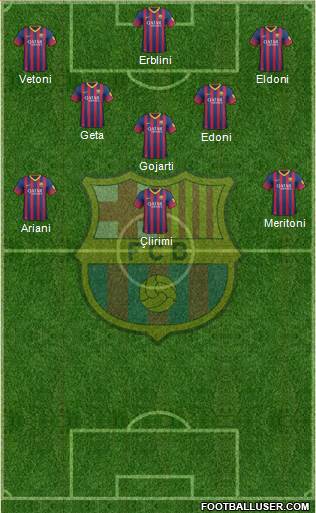 F.C. Barcelona Formation 2013
