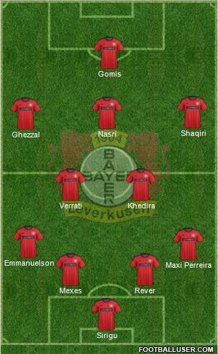 Bayer 04 Leverkusen Formation 2013