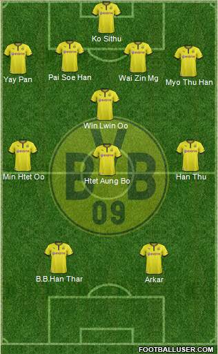 Borussia Dortmund Formation 2013