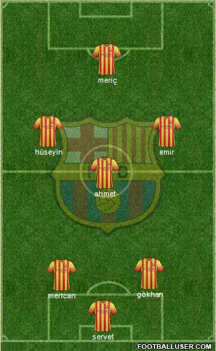 F.C. Barcelona Formation 2013