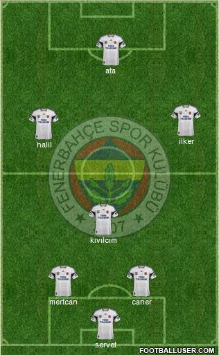 Fenerbahçe SK Formation 2013