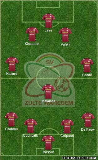 SV Zulte Waregem football formation