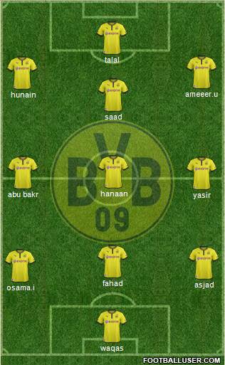 Borussia Dortmund Formation 2013