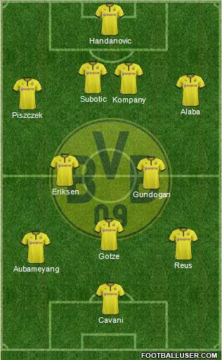 Borussia Dortmund Formation 2013