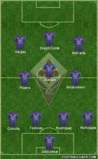 Fiorentina Formation 2013
