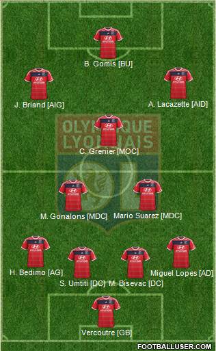 Olympique Lyonnais Formation 2013