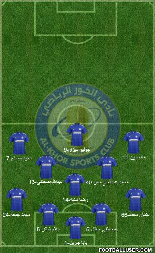 Al-Khor Sports Club Formation 2013