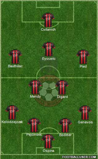 OGC Nice Côte d'Azur Formation 2013