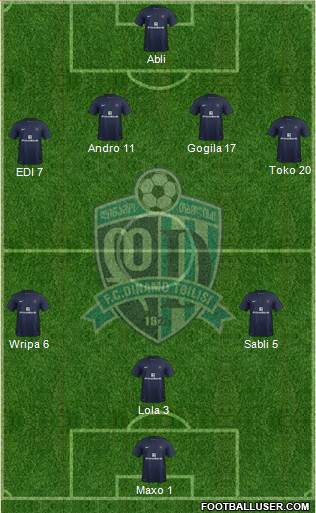 Dinamo Tbilisi Formation 2013