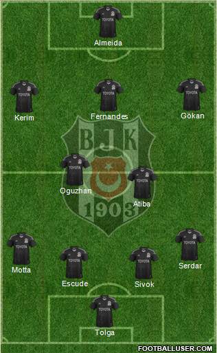 Besiktas JK Formation 2013