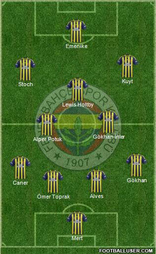 Fenerbahçe SK Formation 2013
