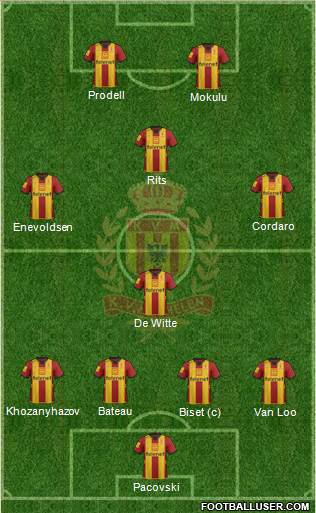Yellow Red KV Mechelen Formation 2013