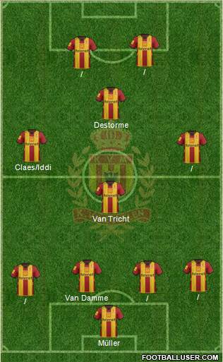 Yellow Red KV Mechelen Formation 2013