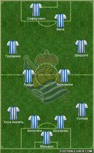 Real Sociedad S.A.D. Formation 2013