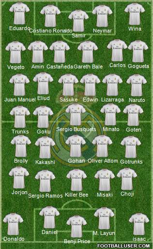 Real Madrid C.F. Formation 2013