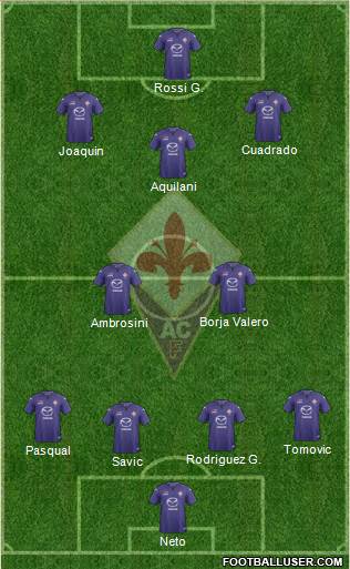 Fiorentina Formation 2013