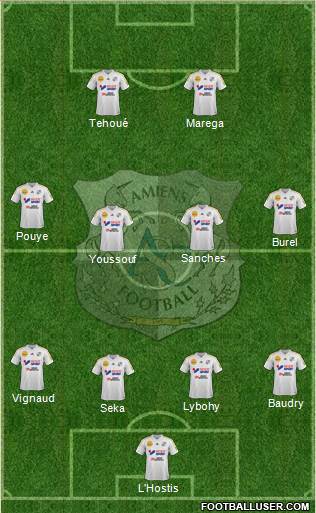 Amiens Sporting Club Football Formation 2013