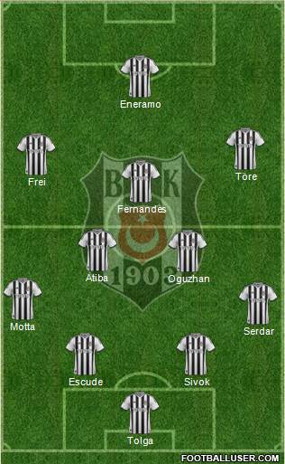 Besiktas JK Formation 2013