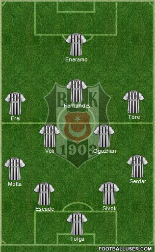 Besiktas JK Formation 2013