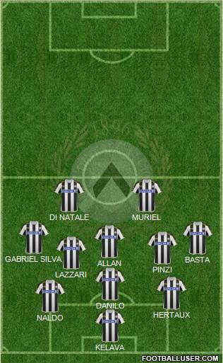 Udinese Formation 2013