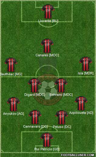 OGC Nice Côte d'Azur Formation 2013