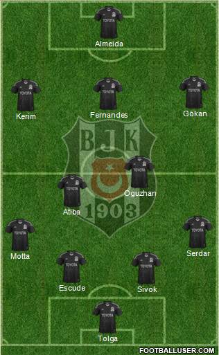 Besiktas JK Formation 2013