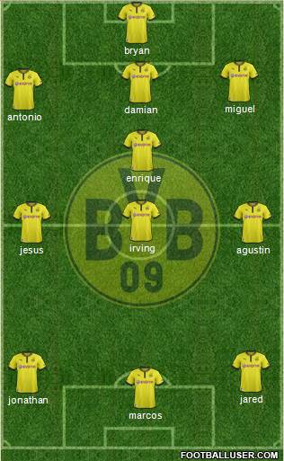 Borussia Dortmund Formation 2013