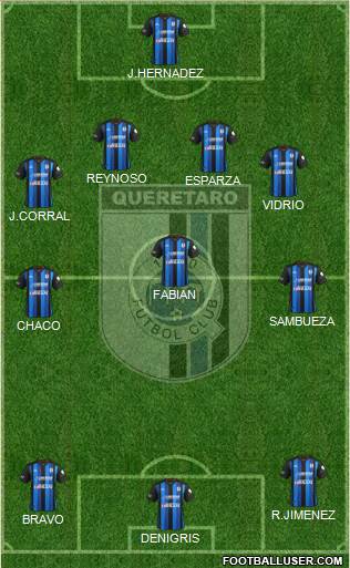 Club de Fútbol Gallos Blancos Formation 2013