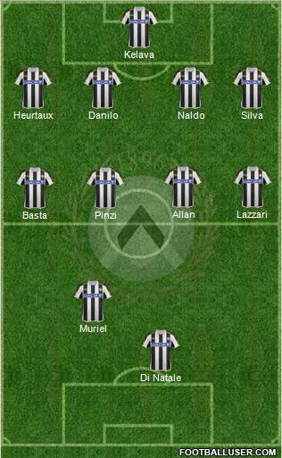 Udinese Formation 2013