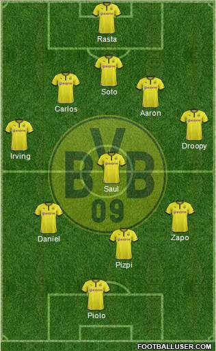 Borussia Dortmund Formation 2013