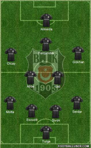 Besiktas JK Formation 2013