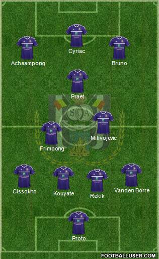 RSC Anderlecht Formation 2013