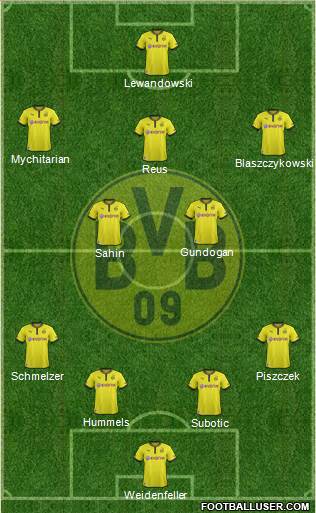 Borussia Dortmund Formation 2013