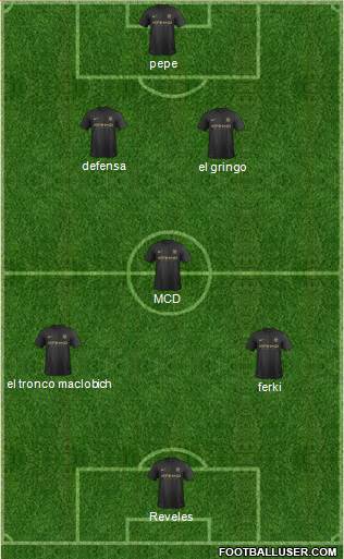 Manchester City Formation 2013