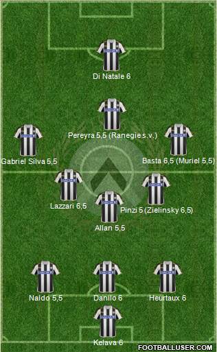 Udinese Formation 2013