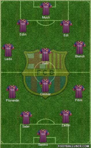 F.C. Barcelona Formation 2013