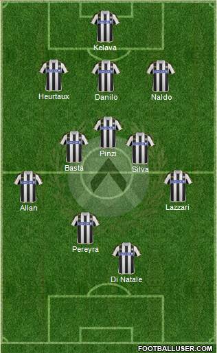 Udinese Formation 2013