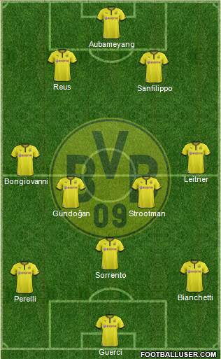 Borussia Dortmund Formation 2013
