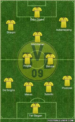 Borussia Dortmund Formation 2013