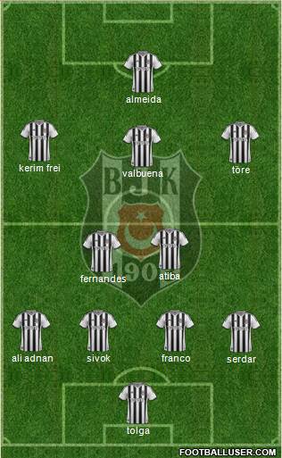 Besiktas JK Formation 2013