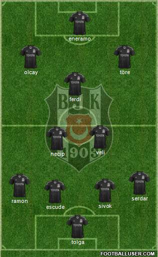 Besiktas JK Formation 2013
