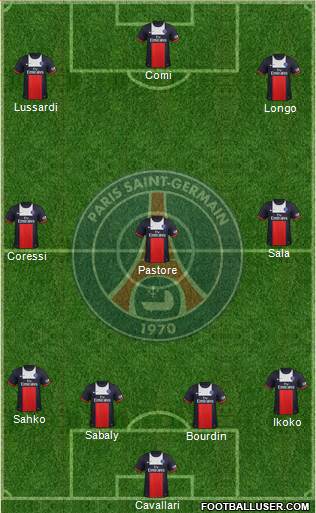 Paris Saint-Germain Formation 2013