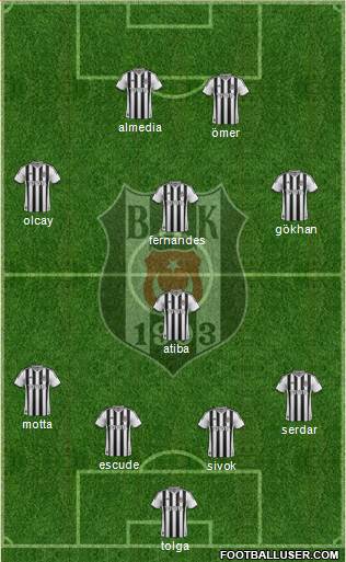 Besiktas JK Formation 2013