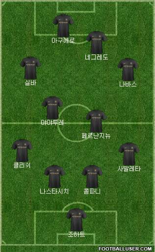 Manchester City Formation 2013