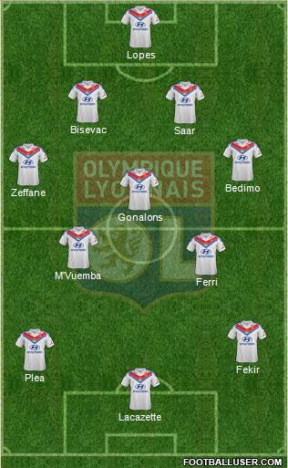 Olympique Lyonnais Formation 2013