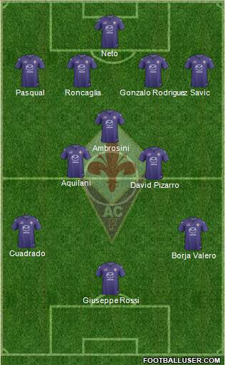 Fiorentina Formation 2013