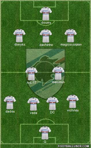 Sampdoria Formation 2013