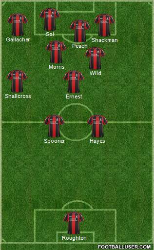 AFC Bournemouth Formation 2013