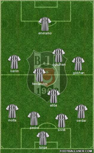 Besiktas JK Formation 2013