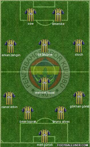 Fenerbahçe SK Formation 2013